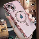Clear Bling Crystal Phone Case with Magsafe